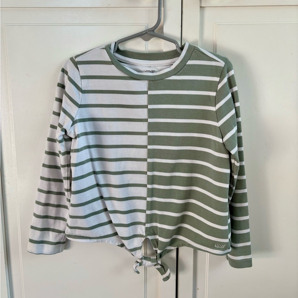 Vineyard Vines girls block tie-tee